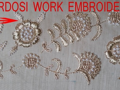 Hand embroidery.Zardosi Work.Dabka Work#43