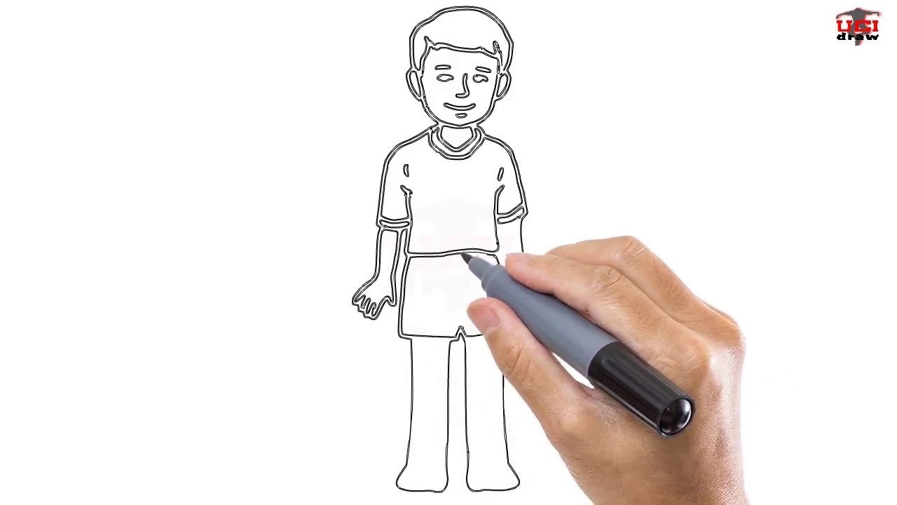 How to Draw a Boy Easy Step By Step Drawing Tutorials for Kids – UCIDraw