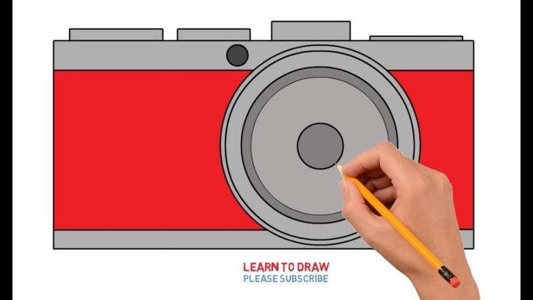 How to Draw a Camera Step by Step Easy For Kids
