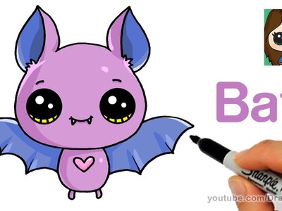 How to Draw a Cute Bat Easy