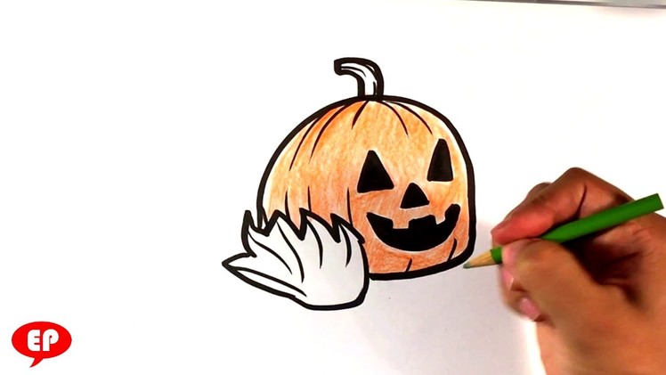 How to Draw a Halloween Jack - O - Lantern - Easy Pictures to Draw