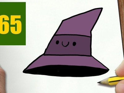 HOW TO DRAW A HAT CUTE, Easy step by step drawing lessons for kids