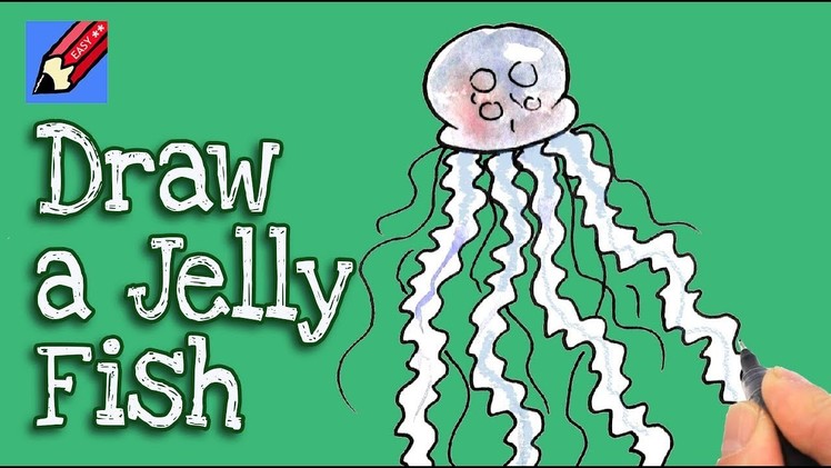 How to Draw a Jellyfish Real Easy
