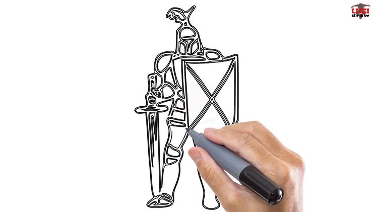 How to Draw a Knight Easy Step By Step Drawing Tutorials for Kids – UCIDraw