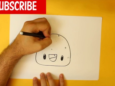 HOW TO DRAW A ROCKS CUTE, Easy step by step drawing lessons for kids