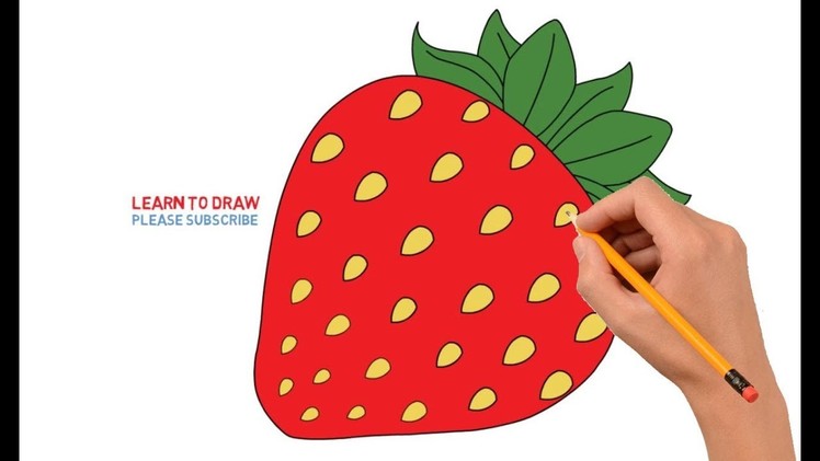 How to Draw Strawberry Step by Step Easy For Kids