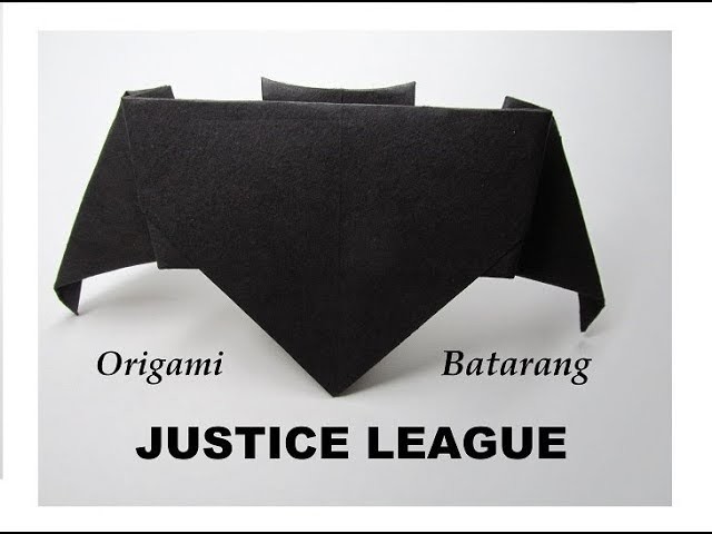 How to Fold an Origami Batarang from Justice League Movie 2017