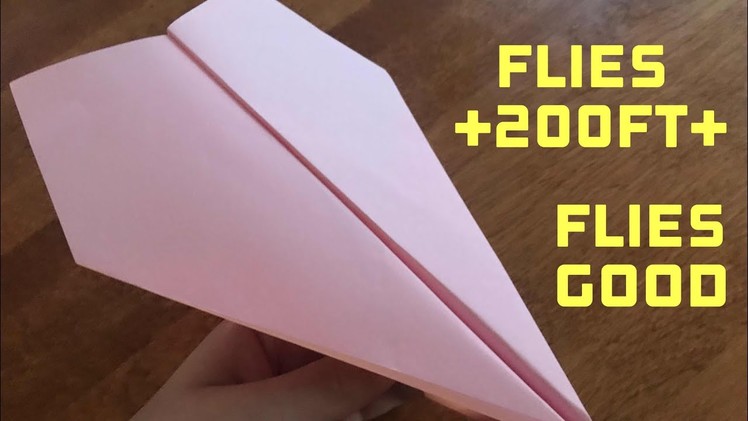 How to make a world record paper airplane