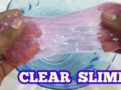 HOW TO MAKE CLEAR SLIME WITH 3 INGREDIENTS!! Easy way ????