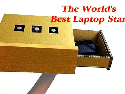 How to make LAPTOP STAND from Cardboard | Diy Laptop Stand