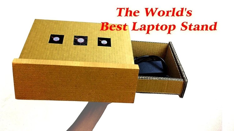 How to make LAPTOP STAND from Cardboard | Diy Laptop Stand