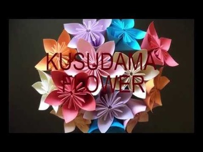 How to make origami Kusudama flower