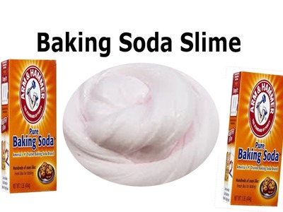 How to make slime with baking soda and face mask !! slime with baking soda