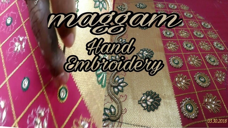 Maggam Work | Hand embroidery | Aari embroidery | blouse design