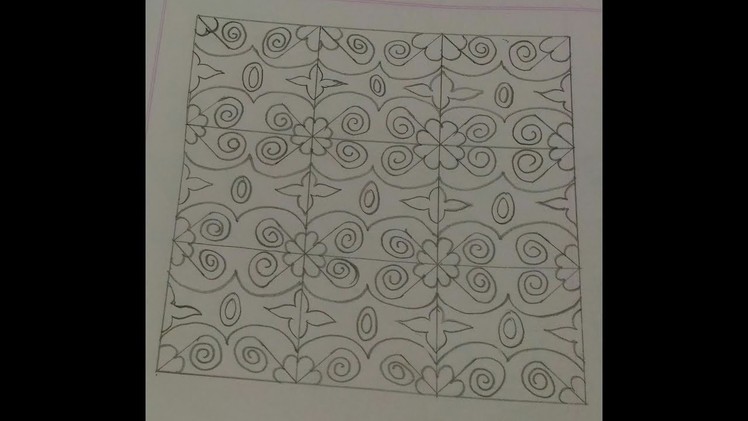 Nakshi kantha design tutorial step by step_21.নকশীকাঁথার নকশা ডিজাইন. Hand embroidery  quilt design