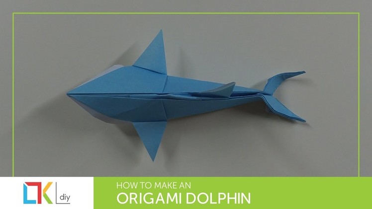 Origami animals #18 - How to make an origami dolphin I