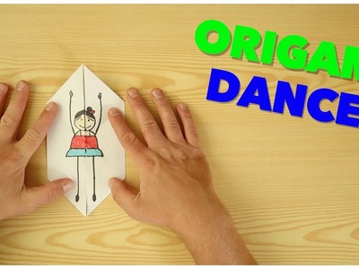 Origami For Kids - Origami Moving Dancer Tutorial (Very Easy)