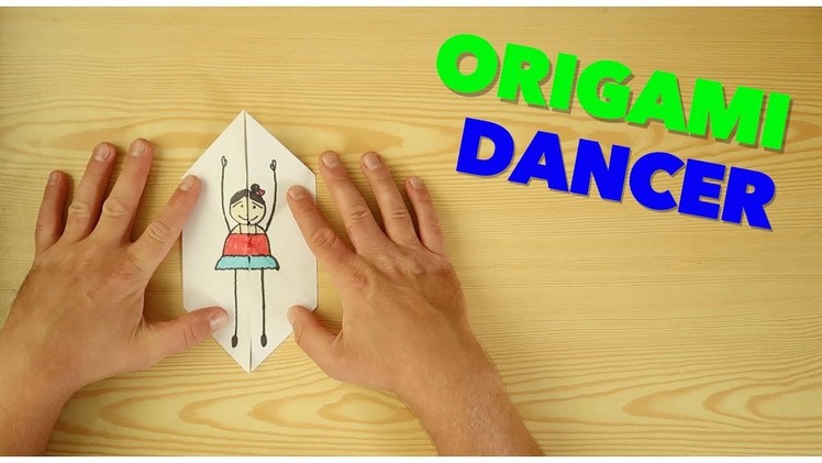 Origami For Kids - Origami Moving Dancer Tutorial (Very Easy)