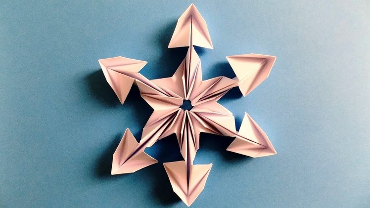 Origami snowflake | How to make Beautiful 3D SnowFlakes Origami