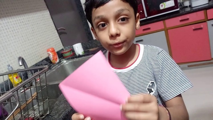Paper Dog face- My first origami tutorial