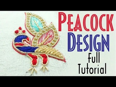 Peacock design || Zardosi Work || Aari Work || Hand Embroidery