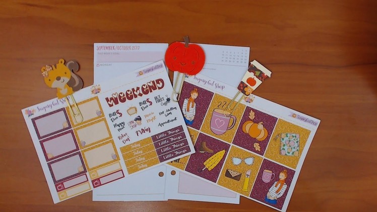 Personal Planner Plan with me Sept 25- Oct 1 featuring Sugarygalshop