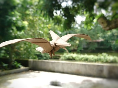 PREVIEW - ORIGAMI PTERODACTYL. PTERANODON. 프테라노돈 종이접기 - Time-lapse