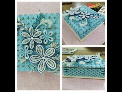 Quilling art gift box flower design_YouArtist