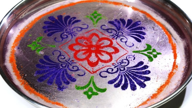 Rangoli for diwali \ Easy under water rangoli \ diwali special