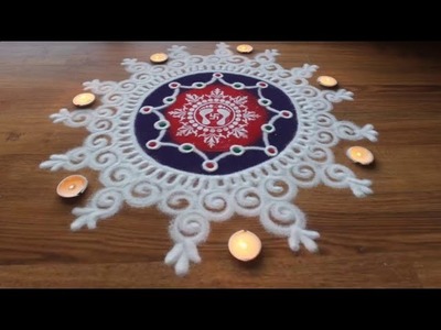 Simple,Easy and Quick freehand Rangoli designs with colours. Rangoli Designs by Shital Daga