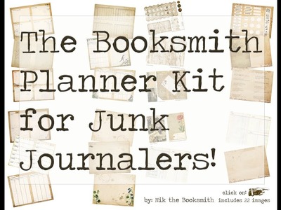 The Booksmith Planner Kit for Junk Journalers - Nik the Booksmith