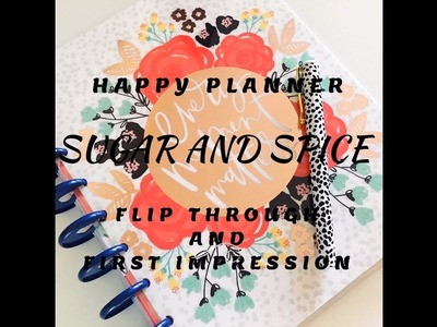 The Happy Planner Sugar and Spice Flip Through | Planning With Kristen