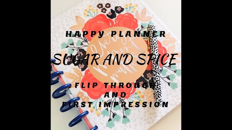 The Happy Planner Sugar and Spice Flip Through | Planning With Kristen