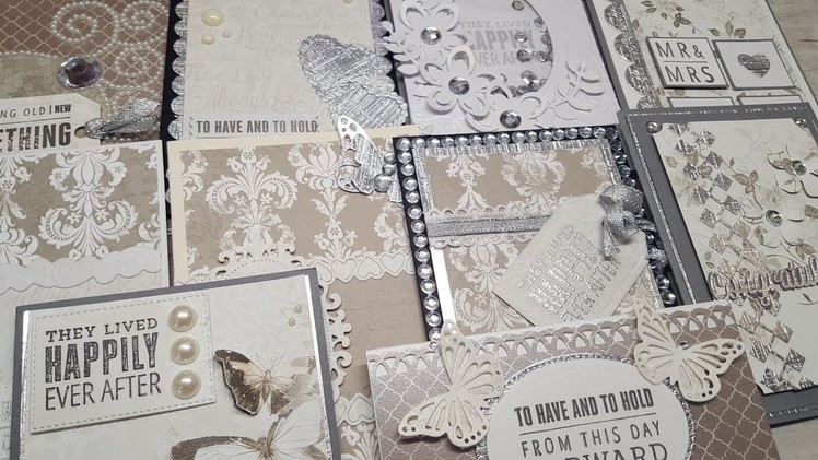10 cards 1 kit |Crafty Ola's Special Edition Wedding Card Kit ''Promise'' Set #1