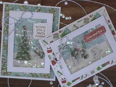 3-D Christmas Cards. Love from Lizi. Special Edition "Beary Christmas" Kit. C&CT