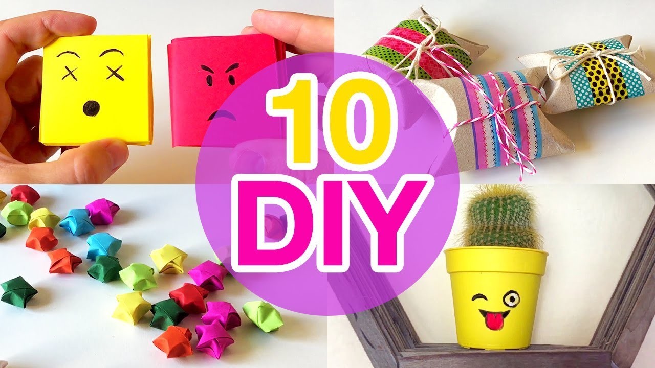 5 Minute Crafts To Do When Youre BORED! 10 Quick and Easy DIY Ideas