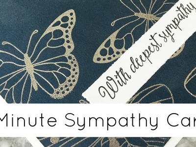 5 Minute Elegant Sympathy Card Tutorial