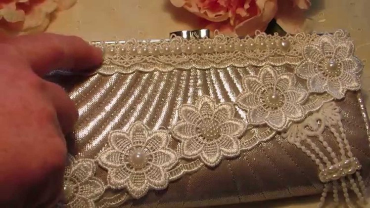 Altered Evening Clutch Purse . .And I've Got Happy Mail . .For Valentine's Day