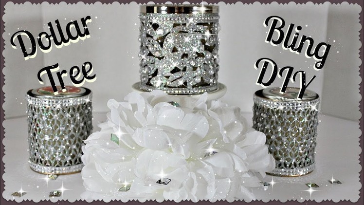 ????Bath And Body Works Inspired Bling Candle Holders????|| ????Dollar Tree DIY|| ????Affordable Glam????