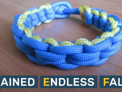 Chained Endless Falls Paracord Bracelet without buckle