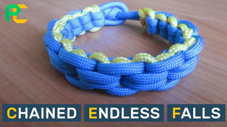 Chained Endless Falls Paracord Bracelet without buckle