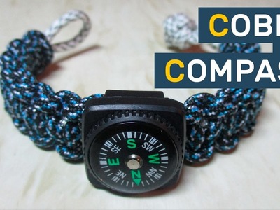 Cobra with Compass Paracord Bracelet without buckle