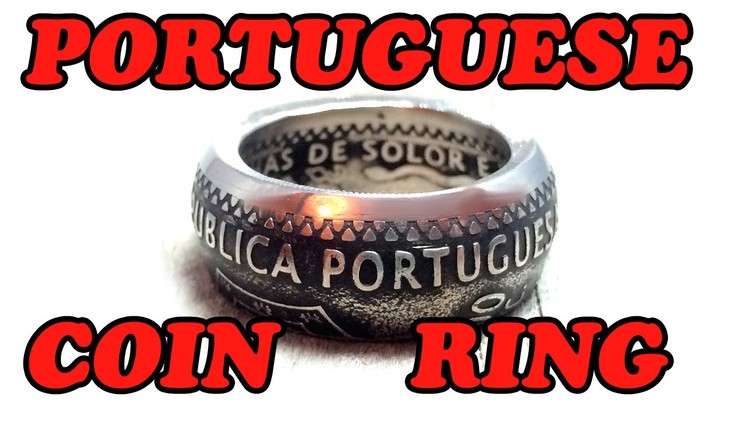 Coin rings making process - Portugal 200 escudos 1995 | How I make my awesome coin rings!