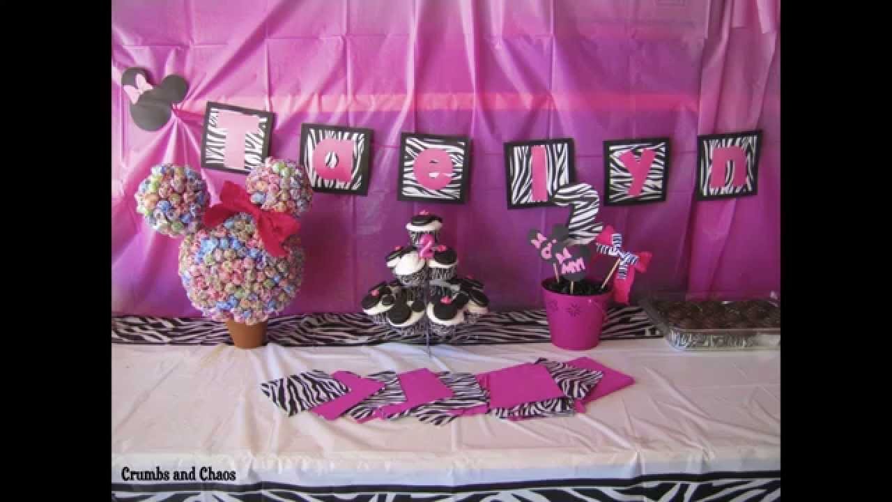 Decorations Cute Minnie Mouse Birthday Party Decorations Ideas