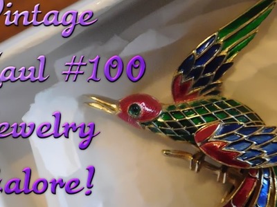 Diggin' with Dirty Girlj S6E2: Vintage Haul #100 Vintage Jewelry Galore!