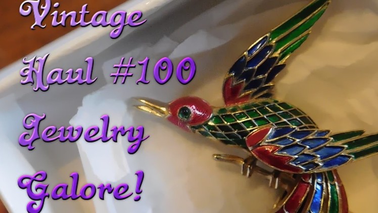 Diggin' with Dirty Girlj S6E2: Vintage Haul #100 Vintage Jewelry Galore!