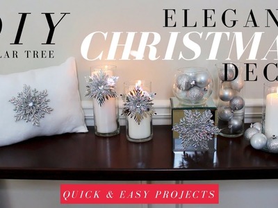 DIY ELEGANT CHRISTMAS DECORATIONS | DOLLAR TREE CHRISTMAS DIY