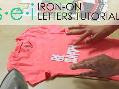 DIY Iron On Transfers: LETTERS - Be Happy Shirt