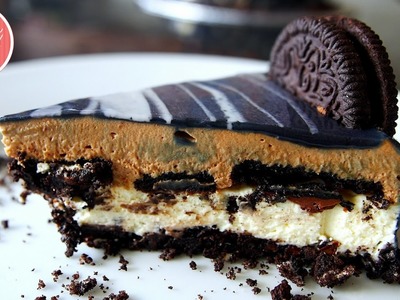 Double Chocolate & Oreo Cheesecake | Mirror Glaze