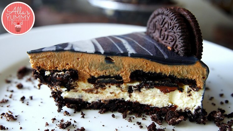 Double Chocolate & Oreo Cheesecake | Mirror Glaze